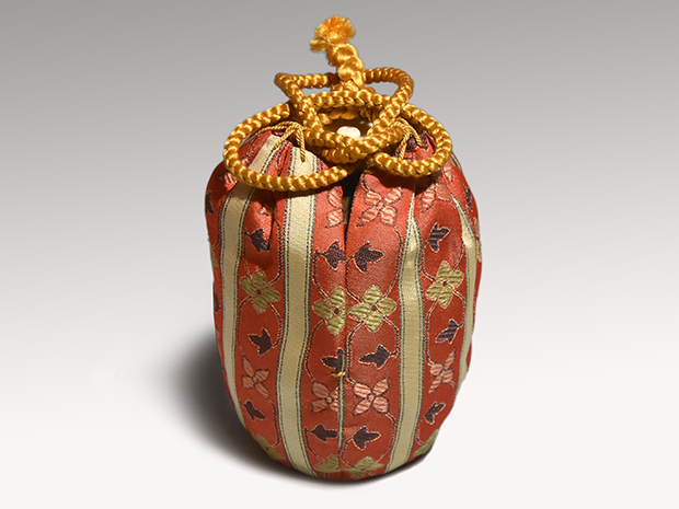 丹波焼 肩衝茶入 市野信水(作) 象牙蓋 仕服 共箱 | 古美術ささき