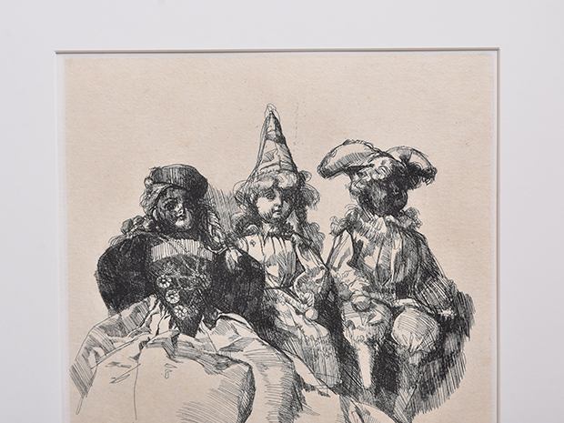 小磯良平 銅版画 8/50 鉛筆サイン | 古美術ささき