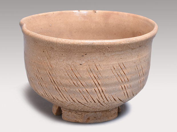 御本手 櫛目文茶碗 黒田陶々庵箱書 | 古美術ささき