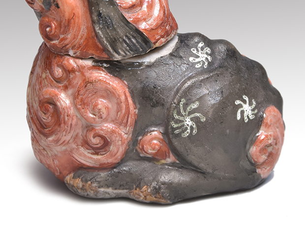 獅子香合 初代 井上良斎(作) | 古美術ささき