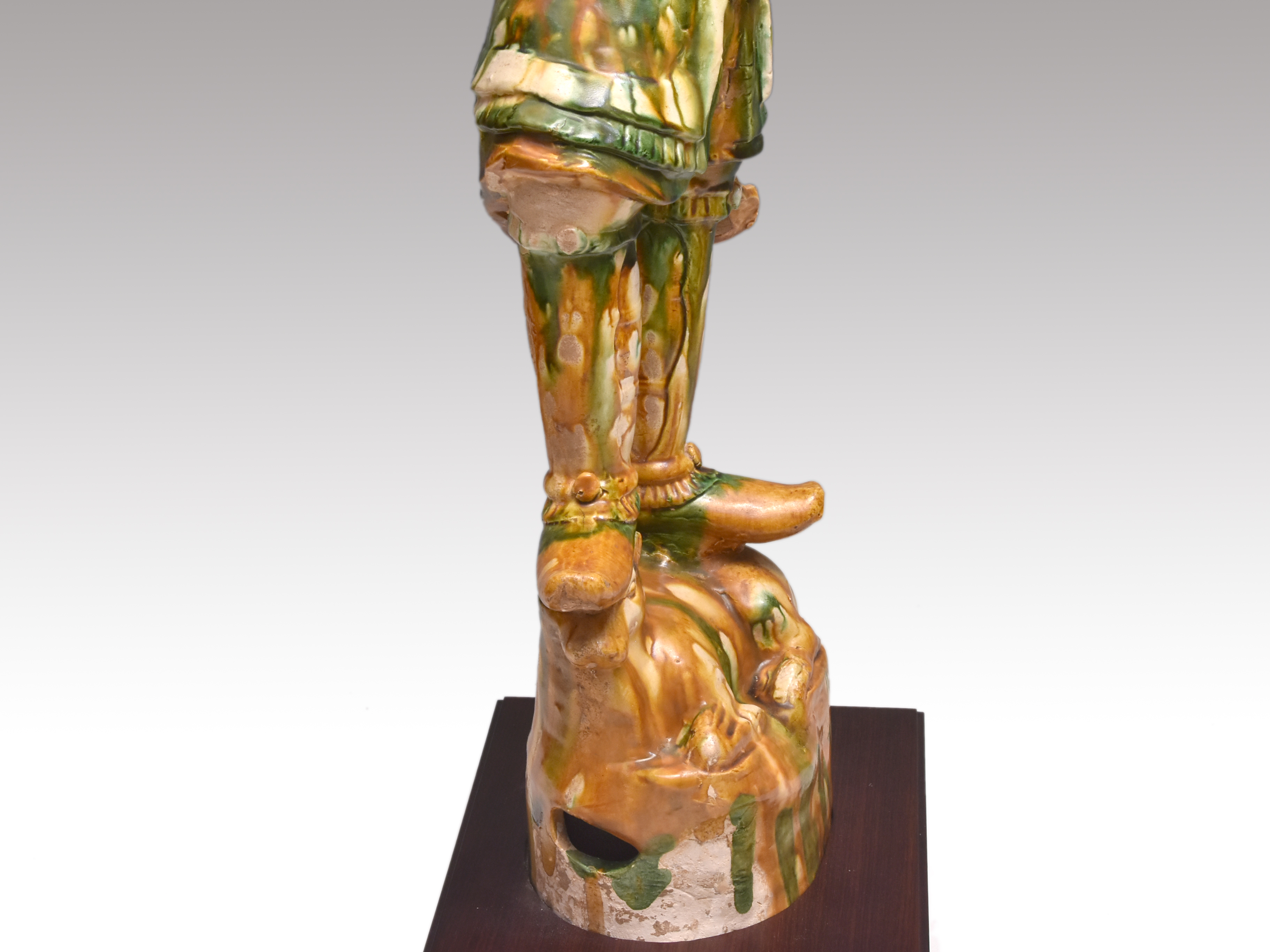 中国美術 唐時代 三彩武人像 高さ 92cm | 古美術ささき