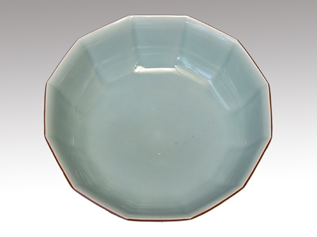 青磁十二角鉢 柿右衛門様式 江戸時代中期頃 | 古美術ささき