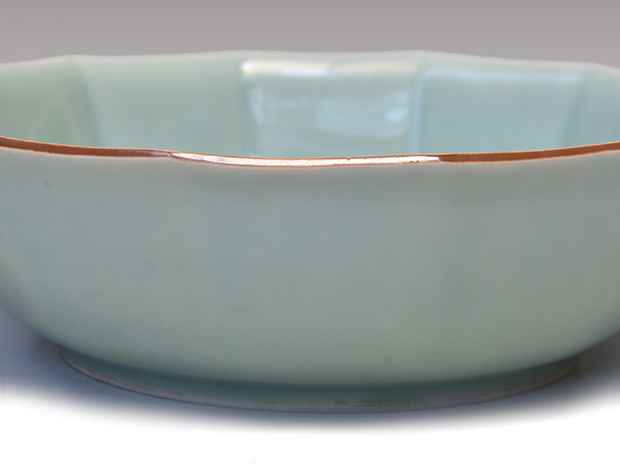 青磁十二角鉢 柿右衛門様式 江戸時代中期頃 | 古美術ささき