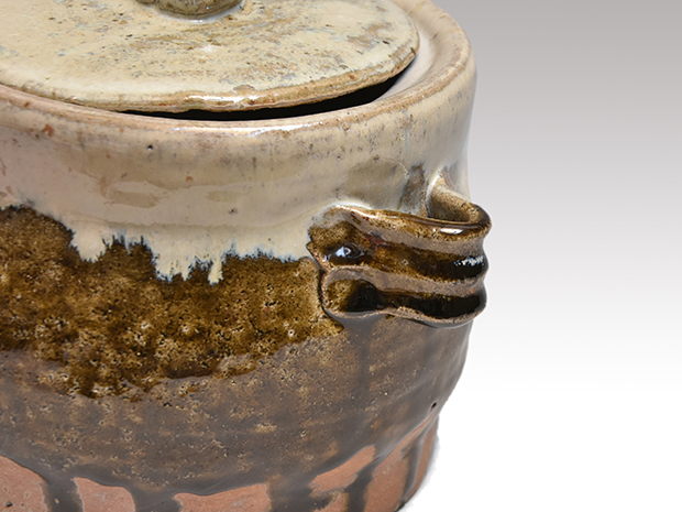 朝鮮唐津水指 西岡小十（作）共蓋 誂え蓋 共箱 | 古美術ささき