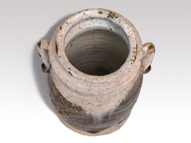 朝鮮唐津耳付花入 西岡小十(作) 共箱 | 古美術ささき