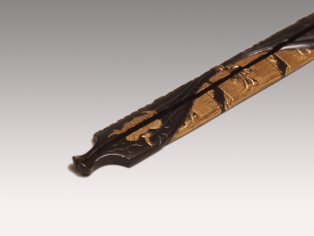 御簾図 割笄 無銘 京金具師 保存刀装具鑑定書付 | 古美術ささき