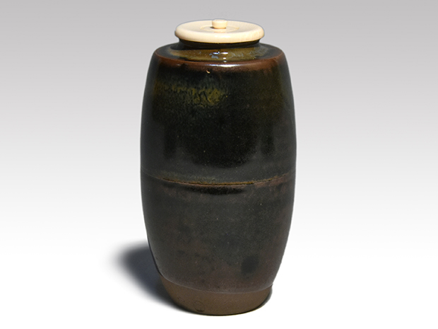 高取茶入 十三代 高取八仙(作) 共箱 牙蓋 仕覆2 御物袋 | 古美術ささき