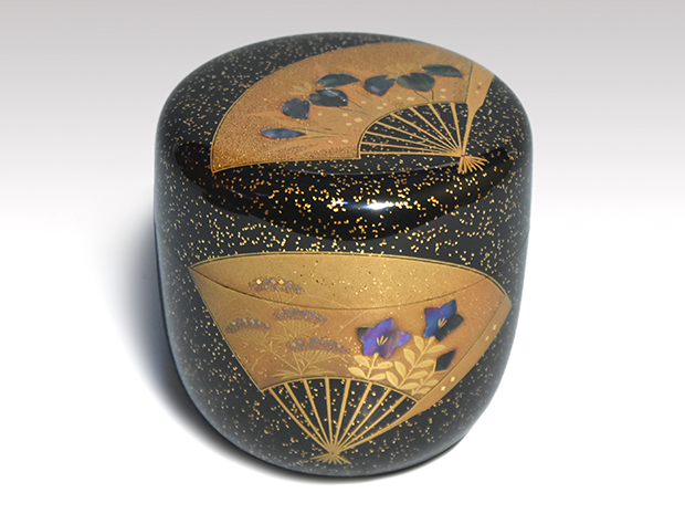 扇面蒔絵 利休棗 輪島塗 高崎秋峰(作) 共箱 | 古美術ささき