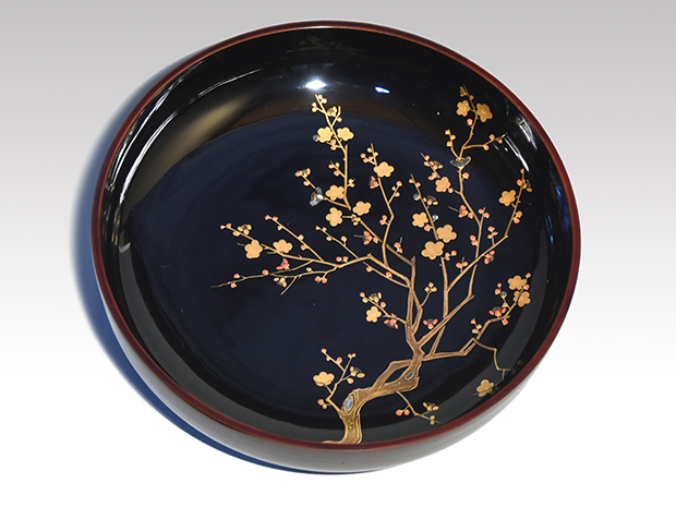 梅蒔絵食籠 箕輪一星（造）共箱 | 古美術ささき