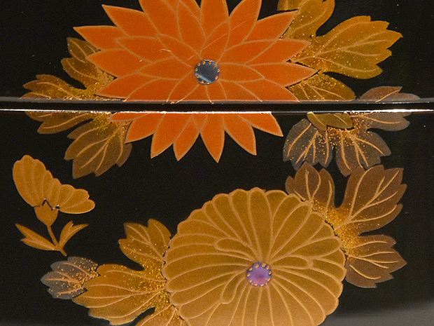 花の丸蒔絵 輪島塗 四段重 浅見謹製 | 古美術ささき