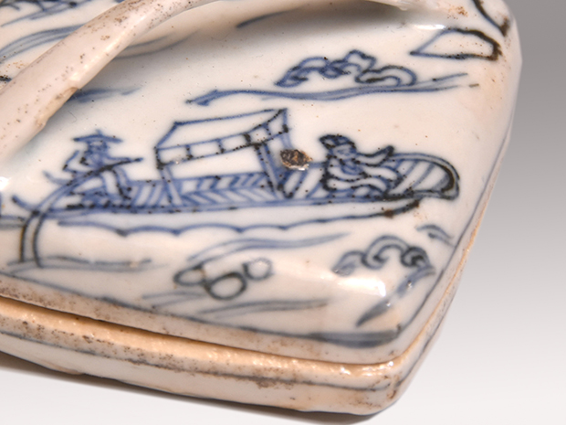 形物染付 隅田川香合 明末頃 | 古美術ささき