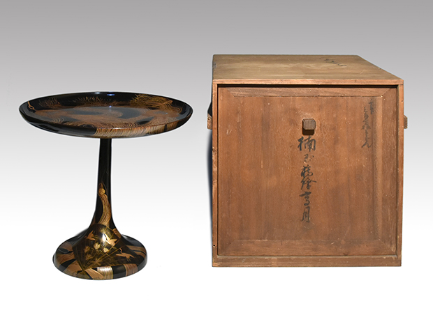 久寿玉（薬玉）蒔絵 高坏（たかつき） 菓子器 | 古美術ささき