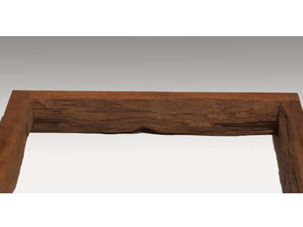 南禅寺 沢栗古材炉縁 共箱 | 古美術ささき