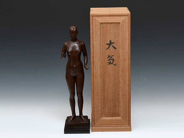 彫刻家 瀬戸團治（造）「大気」裸婦 ブロンズ像 共箱 | 古美術ささき