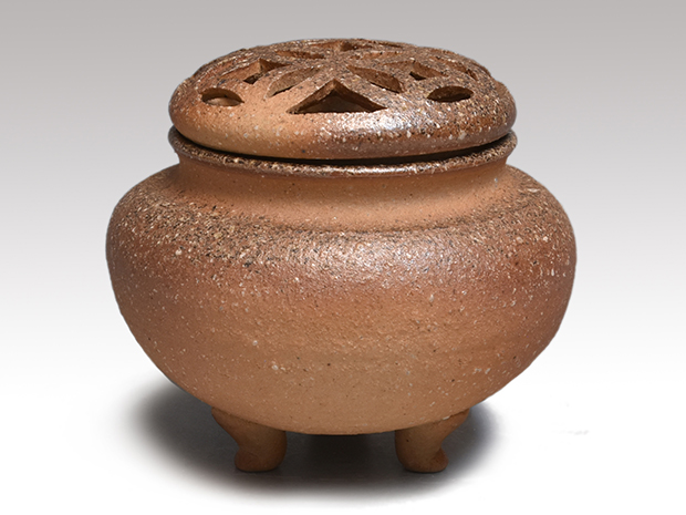 信楽焼 香炉 四代 上田直方(作) 共箱 未使用 | 古美術ささき