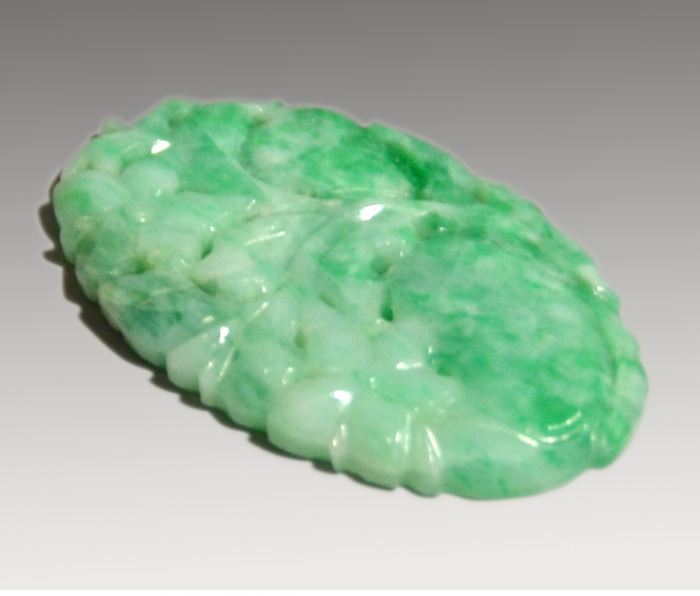 翡翠(ひすい) ジェイダイト 花文 宝石鑑別書 | 古美術ささき