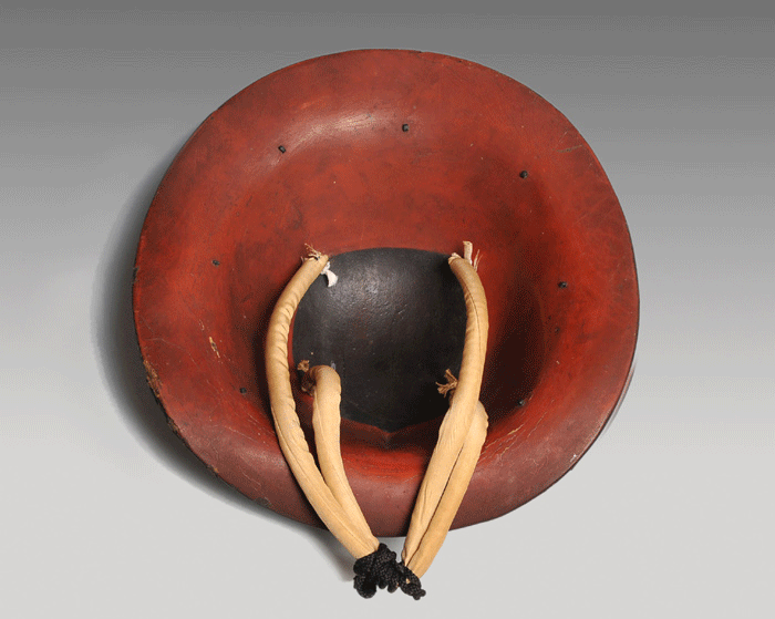 端反陣笠 日の丸紋 江戸時代 高級武士用 | 古美術ささき