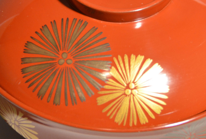 唐松蒔絵 煮物椀 10客 鈴木表朔(造)共箱 | 古美術ささき