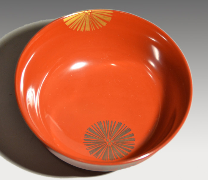 唐松蒔絵 煮物椀 10客 鈴木表朔(造)共箱 | 古美術ささき