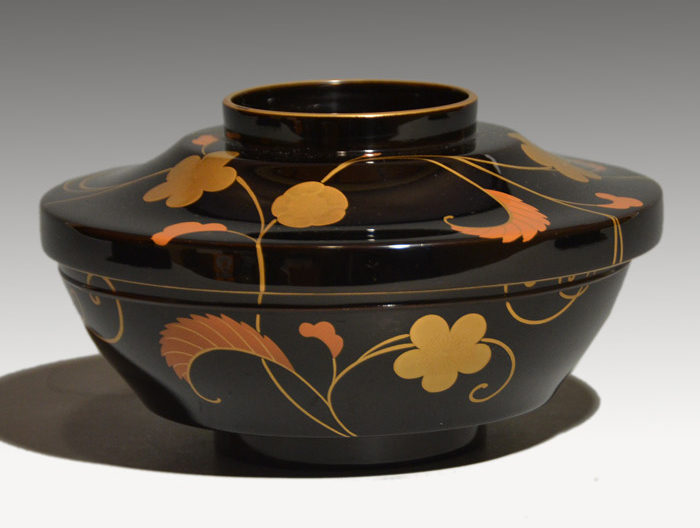 輪島塗 梅唐草蒔絵 煮物椀 10客 共箱 | 古美術ささき