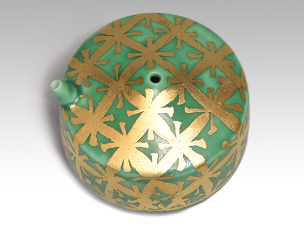 小野珀子（作）金襴手水滴 共箱 | 古美術ささき