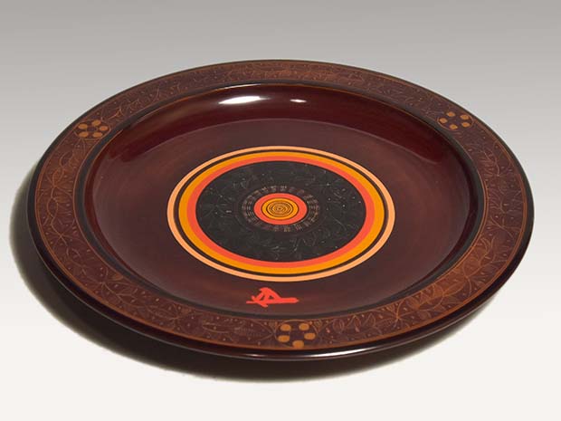 独楽盆 五代 川端近左(作) 鵬雲斎在判箱書 共箱 | 古美術ささき