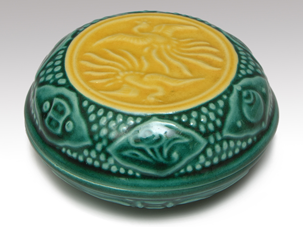 交趾 羽衣香合 十六代 永楽善五郎(即全)作 共箱 | 古美術ささき