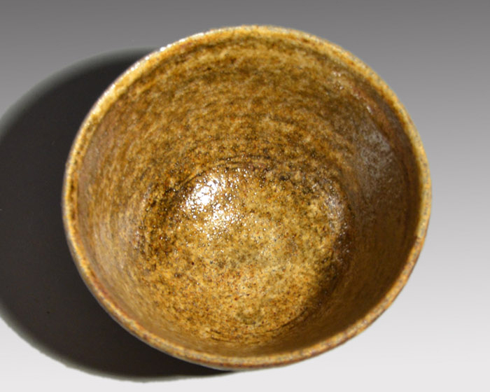 船木研児(造) 淡鉄釉藁横紋茶碗 共箱 | 古美術ささき