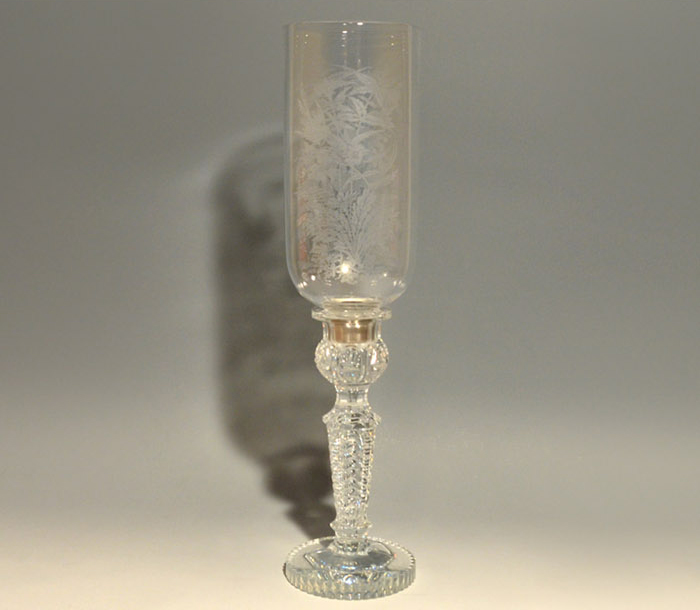 バカラ キャンドル スタンド 燭台 クリスタル 花鳥文 世界限定250点