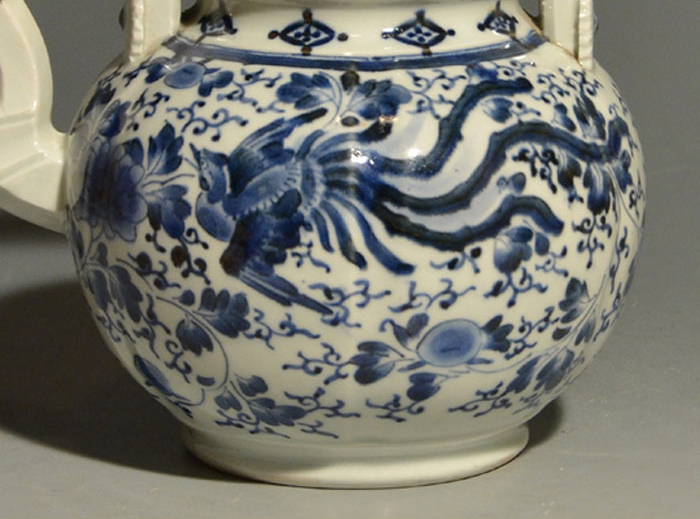 古伊万里(柿右衛門様式) 牡丹唐草に鳳凰文 水注 元禄時代 | 古美術ささき