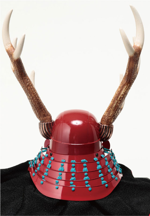 人気戦国武将・真田幸村公兜(六文銭前立) 陣幕飾り No4171B