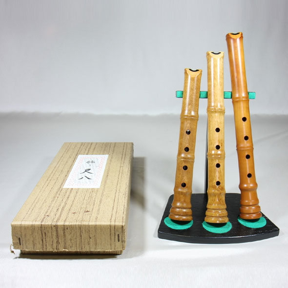 0457-C飾り尺八 三本立 ワダ楽器-蝴蝶宝｜木管尺八・しの笛（篠笛