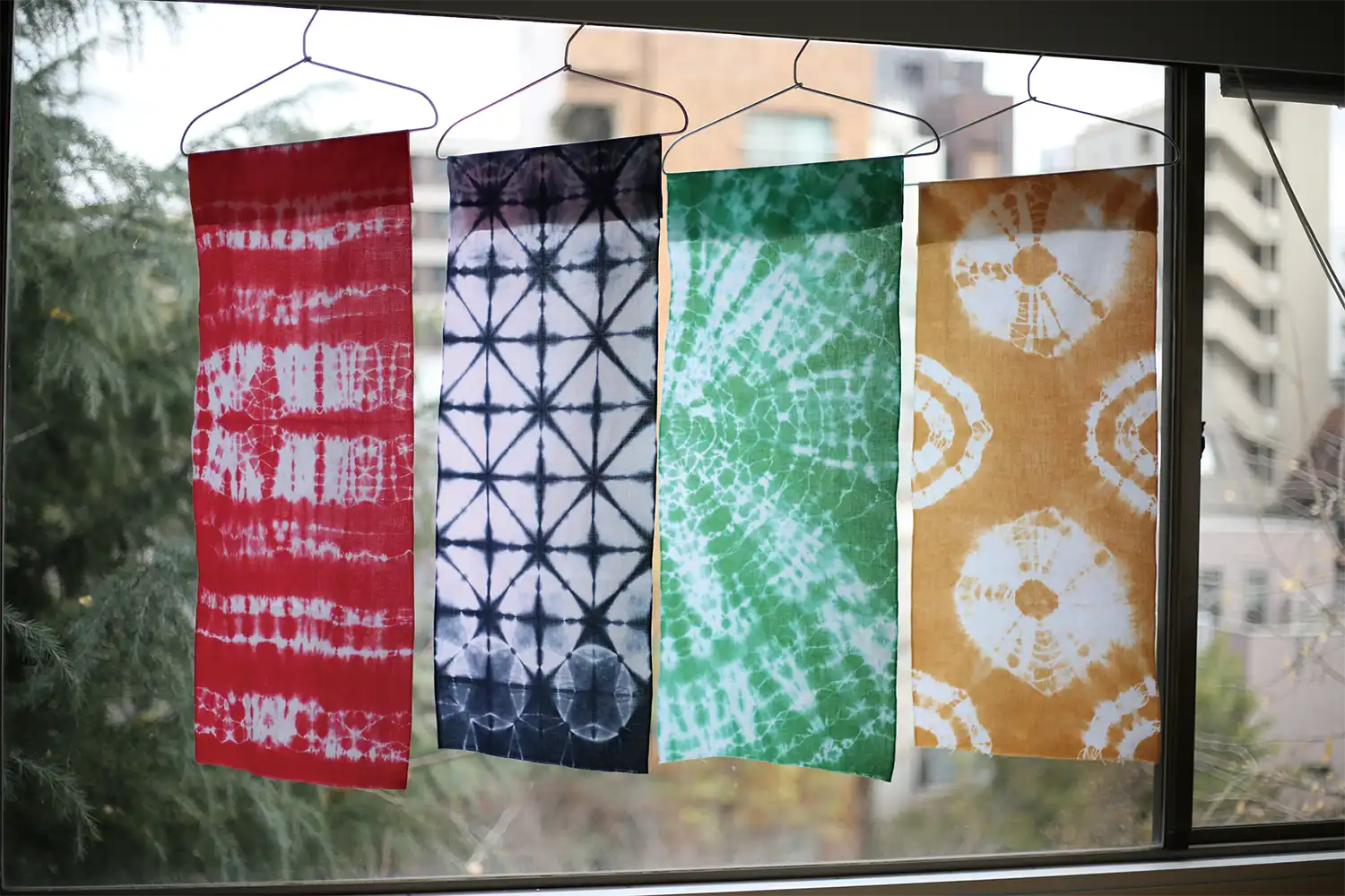 絞り染め 手ぬぐいキット エメラルドグリン｜みやこ染｜創業1890年