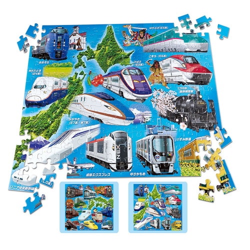くもん出版 ジグソーパズル STEP6日本各地を走る電車・列車 JP