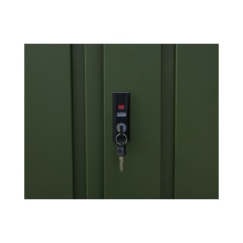 山善 デザイン物置DSLB－1515 オリーブグリーン DSLB