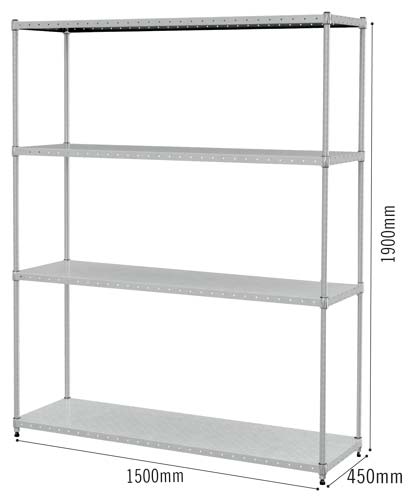 エレクター オープンラック パンチングシェルフの通販｜カウネット