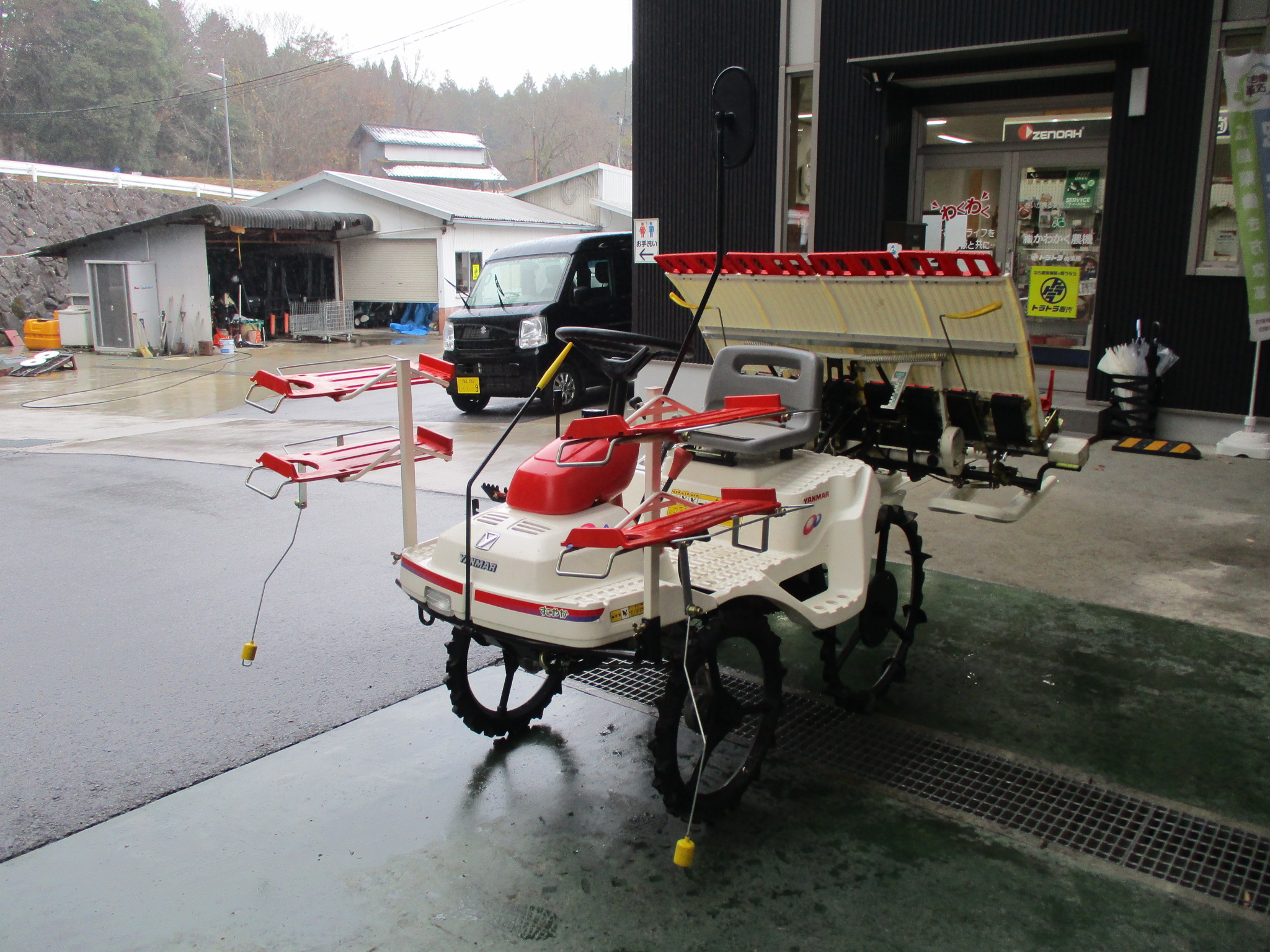 ヤンマー 田植機 Pe-1 3.0ps 4条植 クランク リコイルスタート