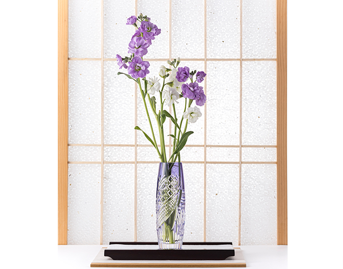 江戸切子 一輪挿＜穂風＞ | カガミクリスタル