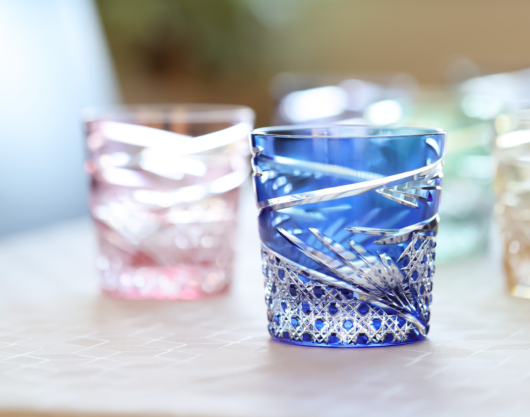 Whiskey Glass, Edo Kiriko “Mai” | Product | kagamicrystal
