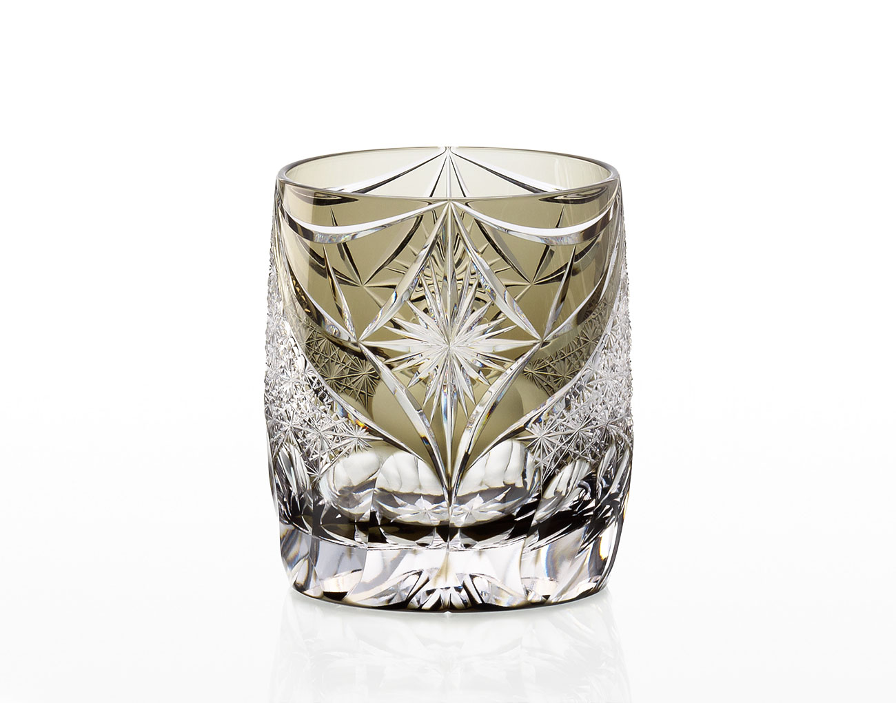江戸切子 伝統工芸士・根本達也作 ロックグラス＜慶雲海＞ | カガミ