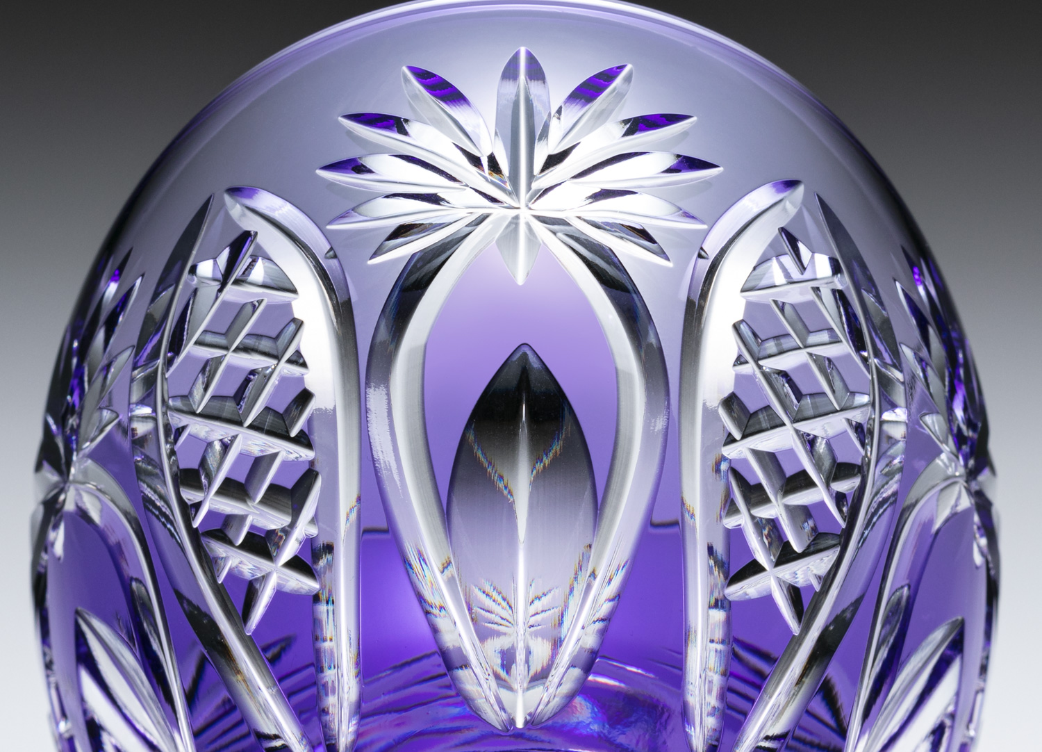 江戸切子 ロックグラス＜矢来重に星紋＞ | カガミクリスタル