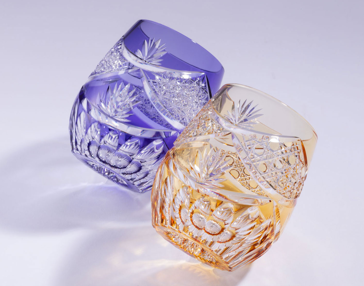 江戸切子 伝統工芸士・鍋谷淳一 作 ロックグラス | カガミクリスタル