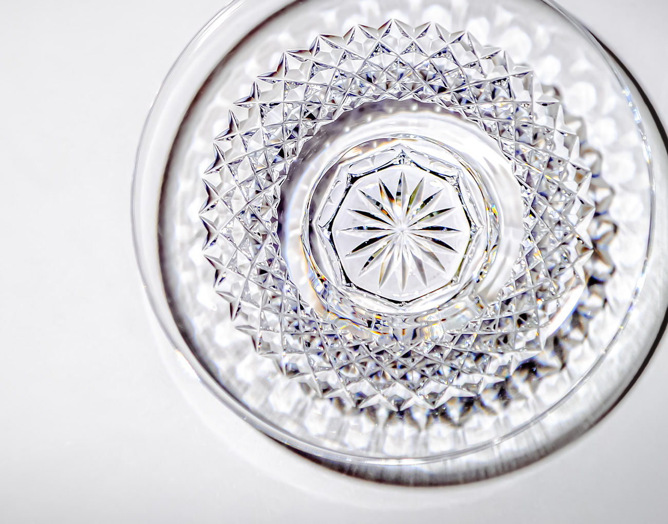 江戸切子 平盃＜魚子紋＞ | カガミクリスタル