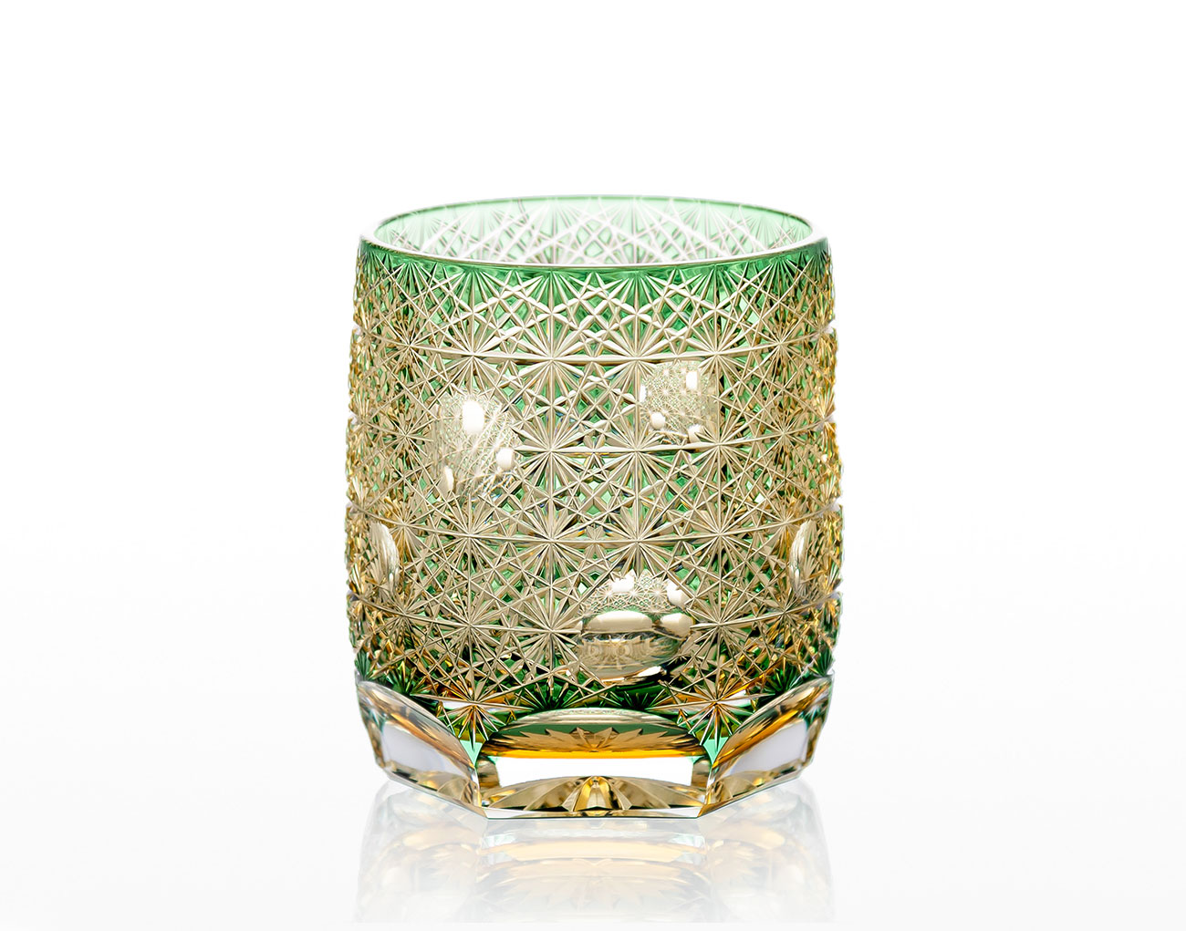 江戸切子 伝統工芸士・根本達也 作 酒器揃＜和樂＞ | カガミクリスタル