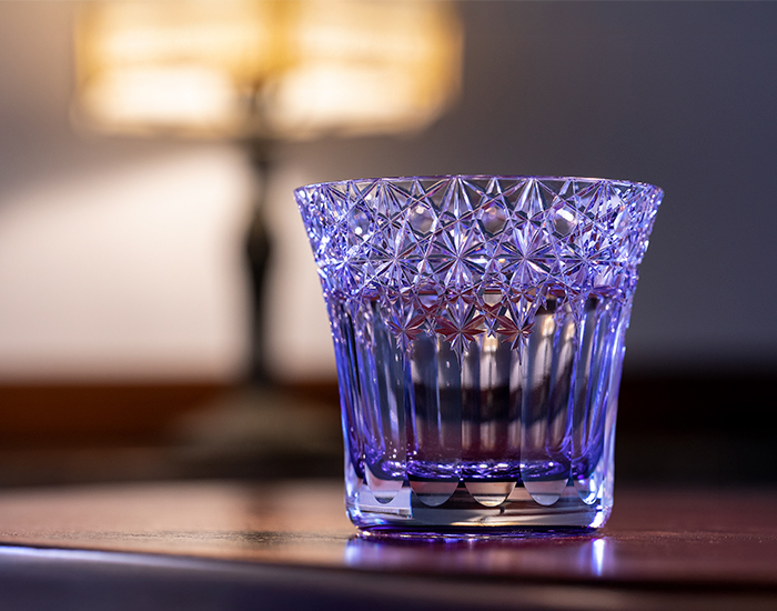 江戸切子 ロックグラス＜夢色＞ | カガミクリスタル