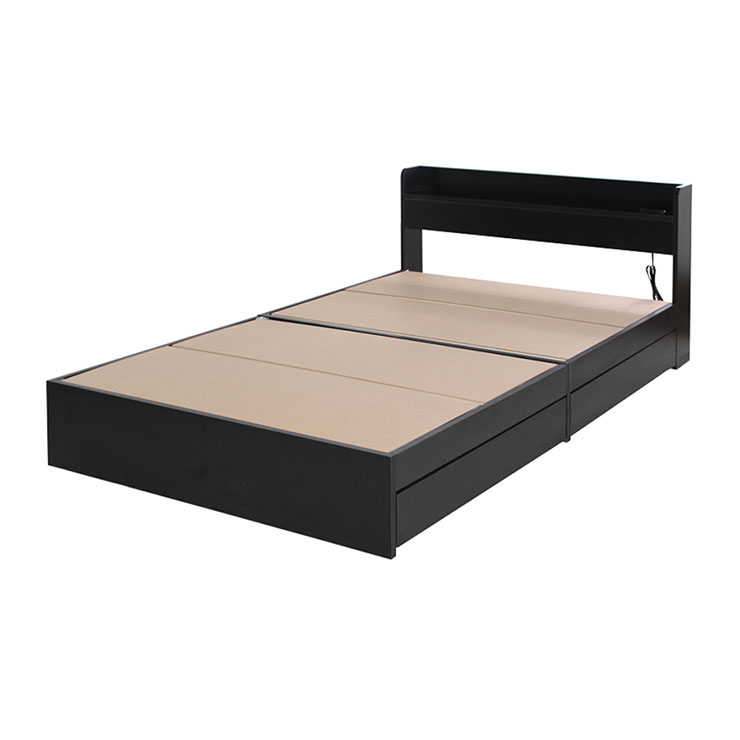 ベッドフレーム クイーンサイズ リバーシブルマットレスセット RUES