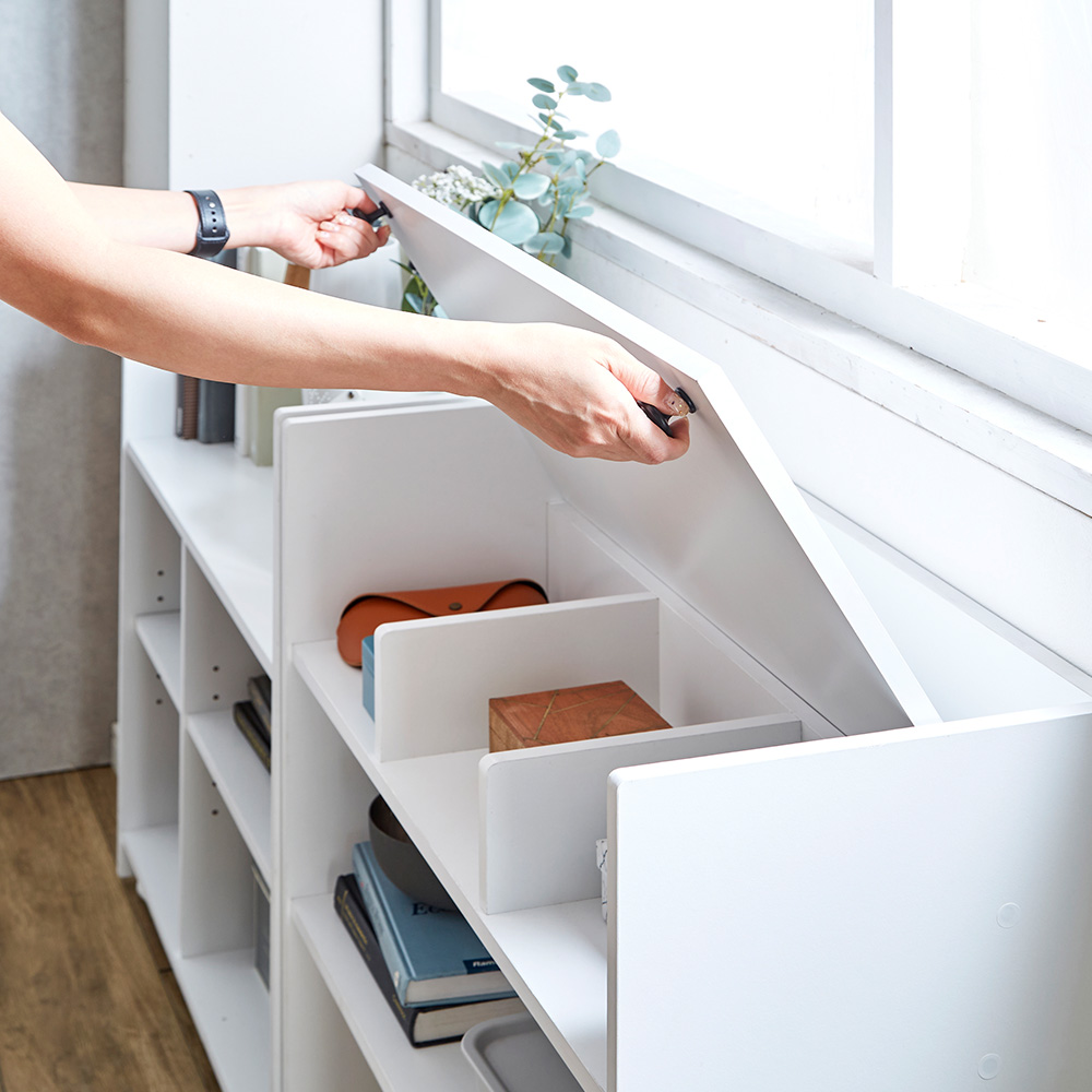 デスクタイプ 隠せる収納 Azure(アズール) 2色対応の通販情報 - 家具