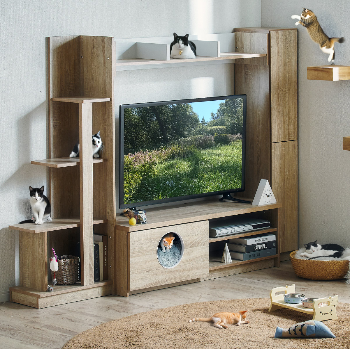 テレビ台 テレビボード ハイタイプ 幅194cm Mao(マオ)の通販情報