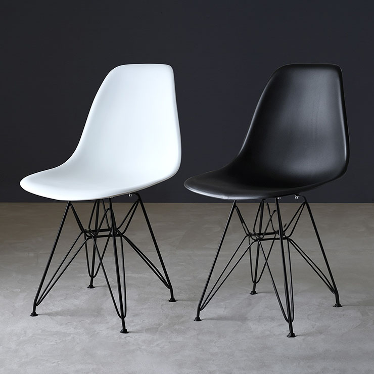 ダイニングチェア イームズチェア リプロダクト品 ブラックスチール脚
