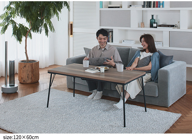 継ぎ脚付き 古材風アイアンこたつテーブル Brookhightype(ブルックハイ